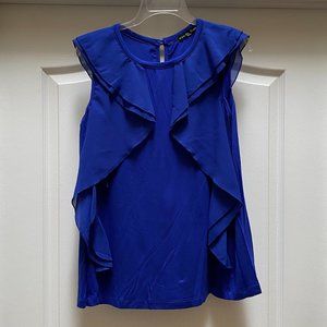 Mixed material blouse